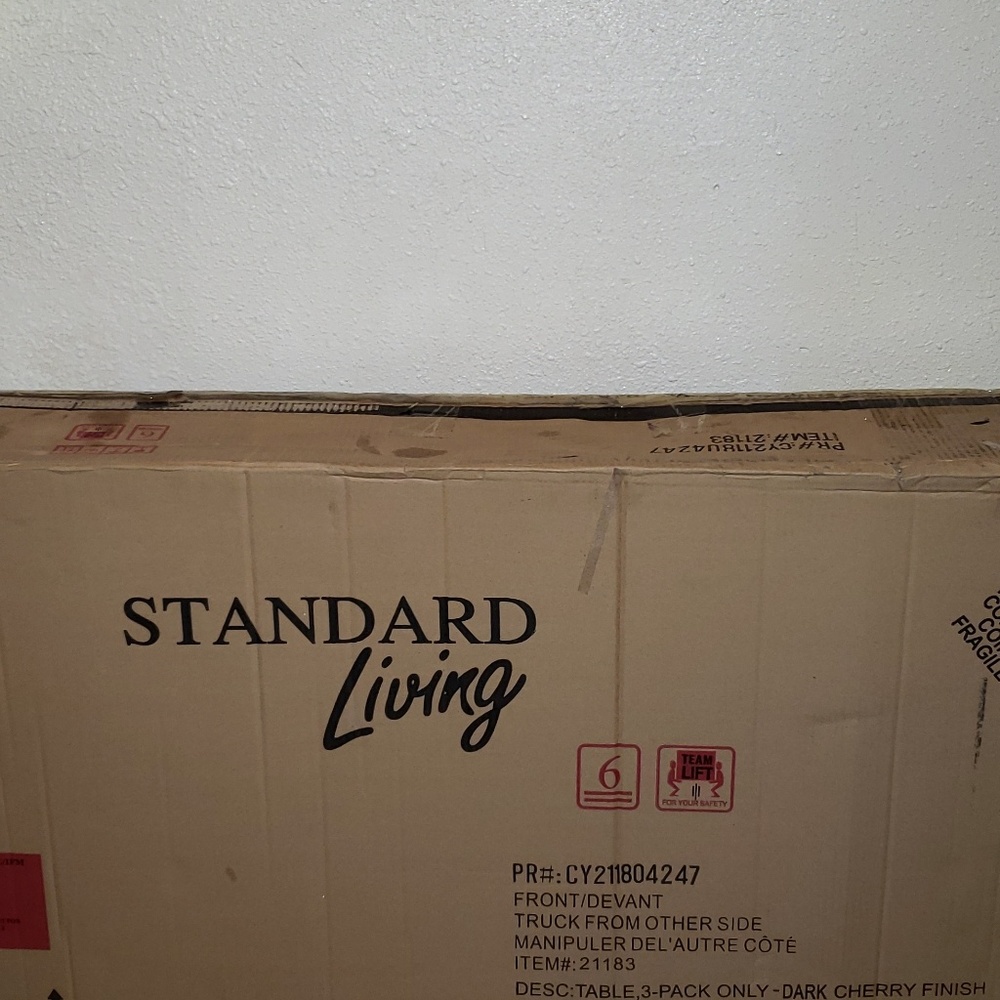 Wood cherry table and end tables